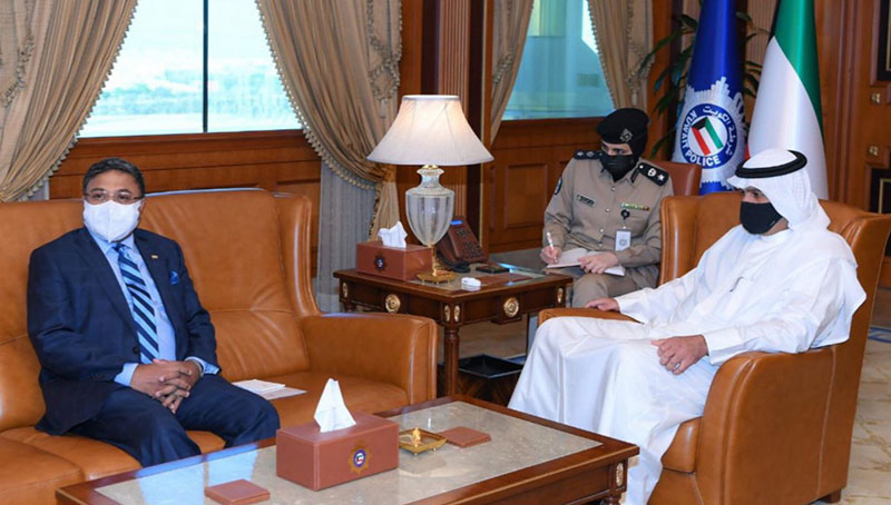 Ambassador held meeting with Minister of Interior HE Anas   Al-Saleh