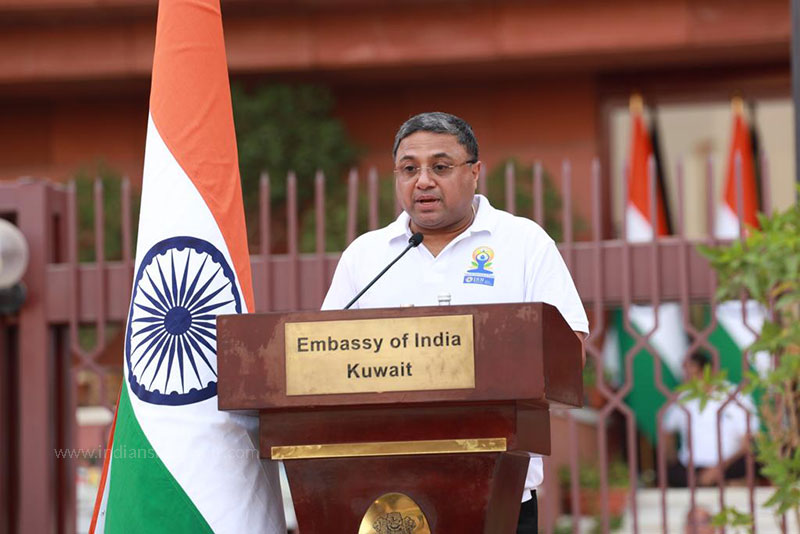 Embassy of India, Kuwait Celebrated the 8th International Day of Yoga