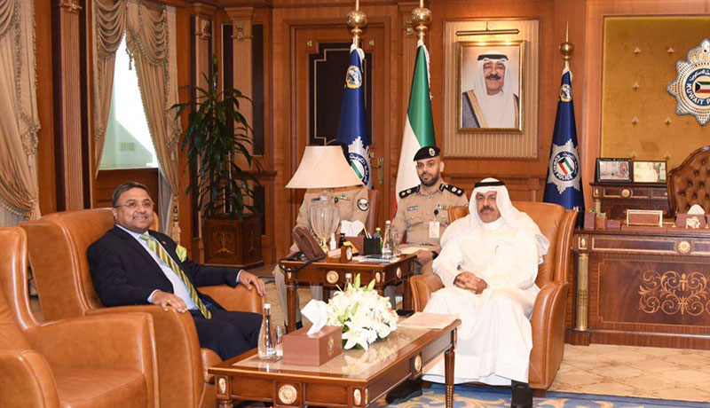 Indian Ambassador called-on H E Sheikh Ahmad Nawaf Al AhmadAl-Sabah