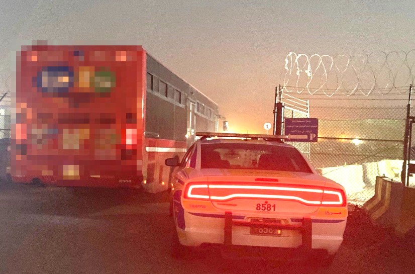 Bus took into custody for deliberately obstructing traffic