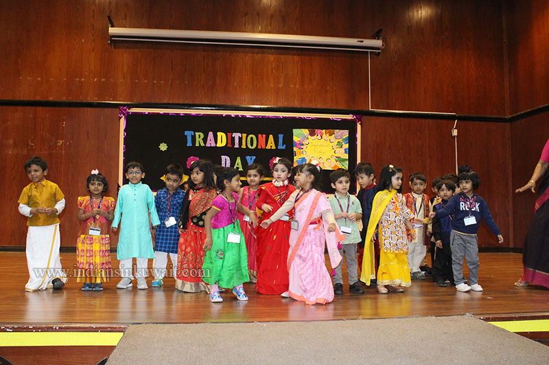 Bhavans SIS conveys “REMEMBER, VALUE and RESPECT YOUR ROOTS” on Traditional Dress Day