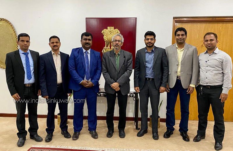 Billava Sangha Kuwait (BSK) Management Committee Visit to Indian Embassy-Kuwait