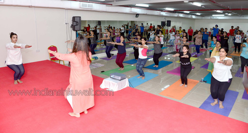 Yoga Enthusiasts Celebrate International Yoga Day @ Gurukul – Kuwait