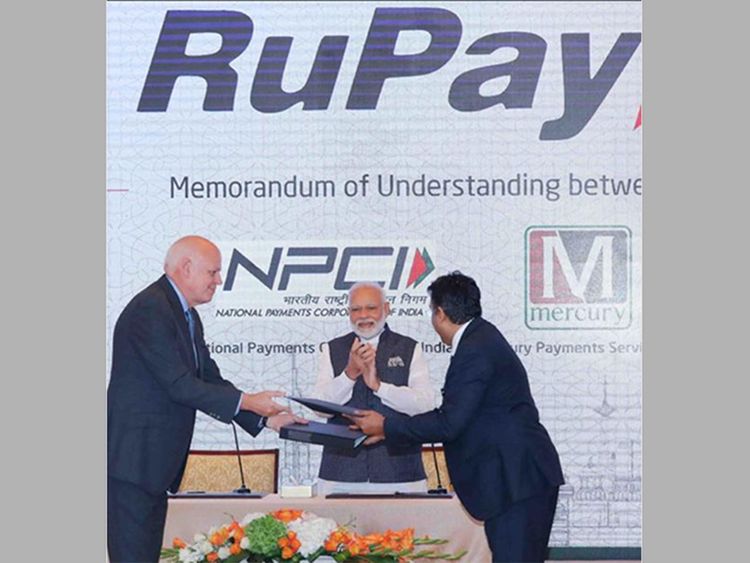 PM Narendra Modi launches RuPay card in UAE