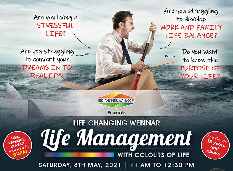 Free Webinar on Life Management on 8th May 2021