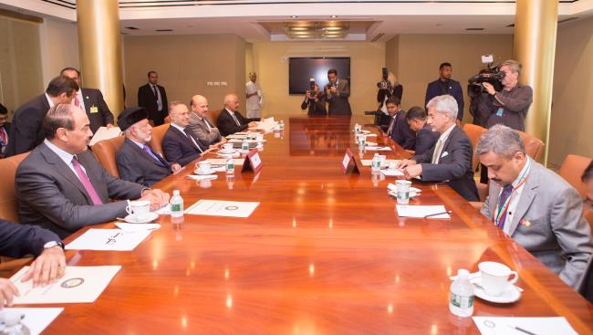 External Affairs Minister Mr Jaishankar held discussion with GCC Foreign Ministers