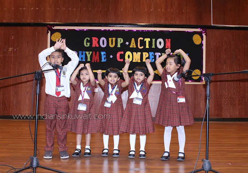 Group Rhyme Competition at Bhavan’s SIS