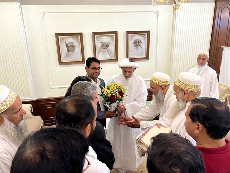 AMU Old Boys’ Association Kuwait chapter visited Chancellor of AMU Aligarh HH Syedna Dr Muffadal Saifuddin