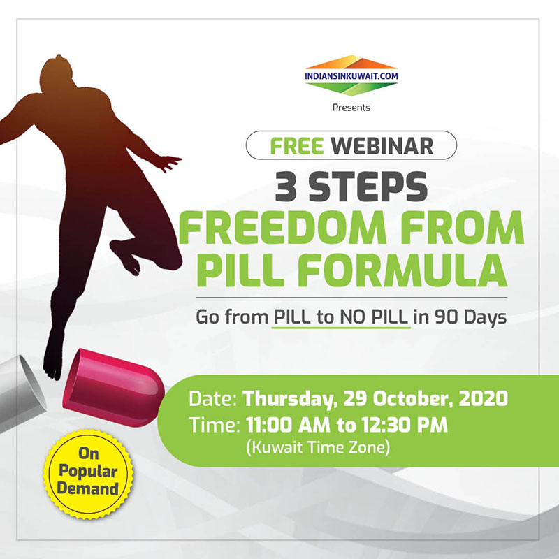 Free Webinar on 3 Steps Freedom from Pill Formula