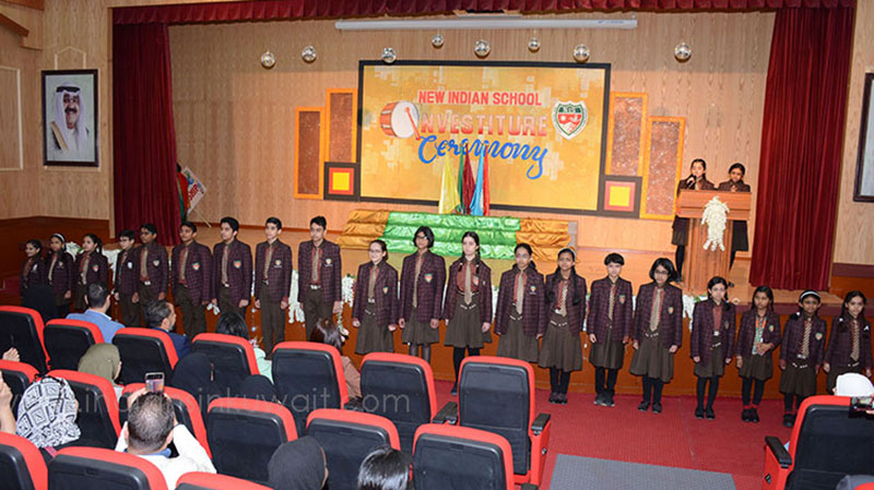 New Indian School, Mangaf held its Investiture Program