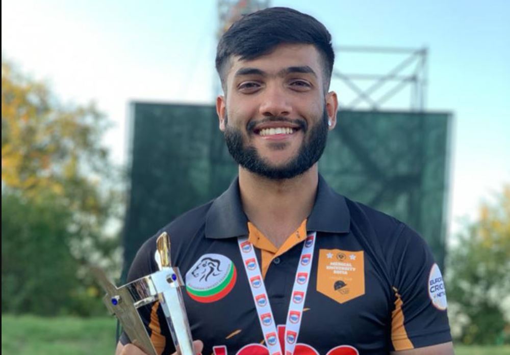 Kuwait Born Indian youth earned "Master Blaster" title in European T10 cricket