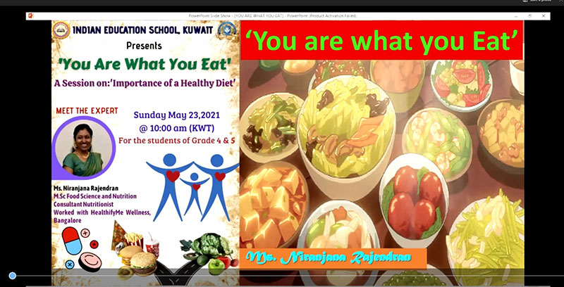 Bhavans IES Conducts a Session on ‘You Are What You Eat’