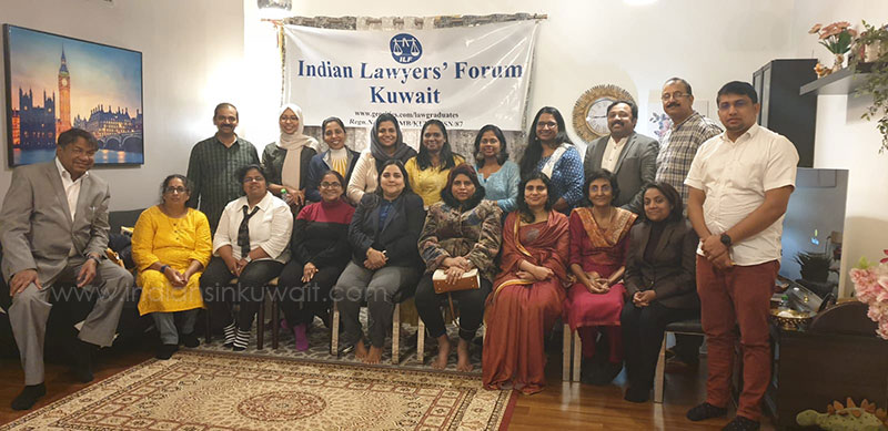 Indian Lawyer’s Forum (ILF) hosted a meeting with Kerala Federation of Women Lawyers in Kuwait