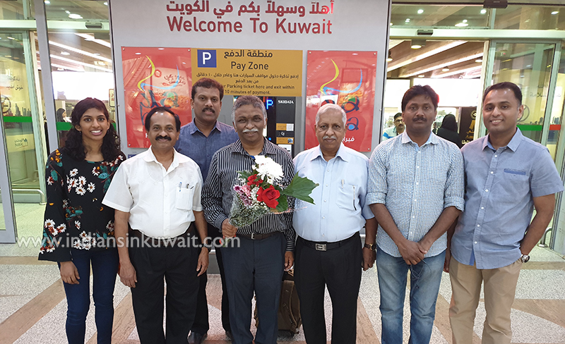 YMCA  Kuwait Welcomes Bro. Saju John Mathew at Kuwait Airport