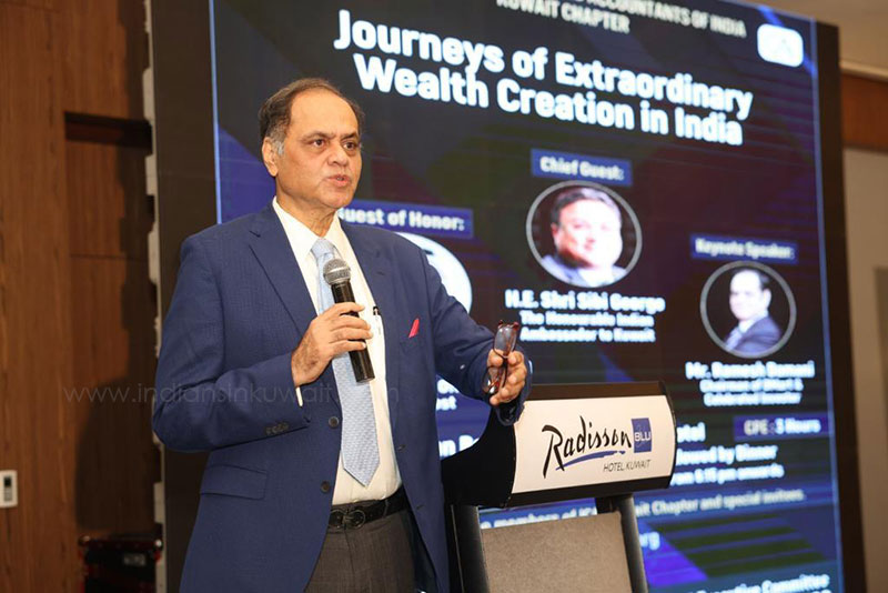 ICAI Kuwait Chapter organized “Journeys of extraordinary wealth creation in India”