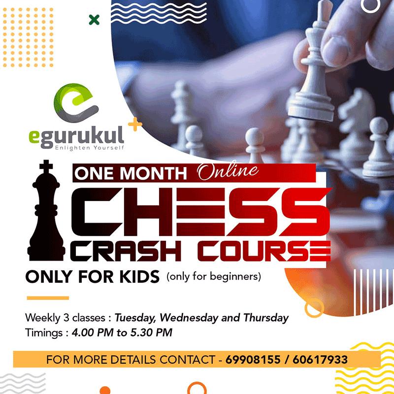 EGurukul Presents Online Chess Crash Course for Kids