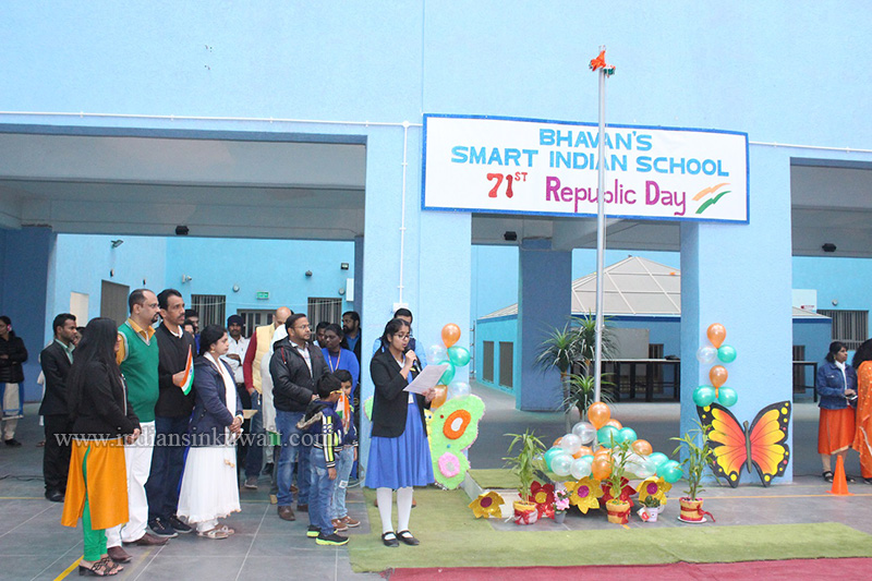 Bhavans Smart Indian School Celebrated India’s 71st Republic Day with Great Respect and Reverence 