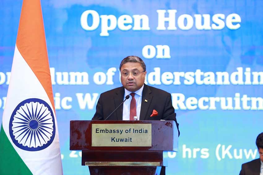 Follow proper channel for travel to Kuwait for work: Indian Ambassador held open house