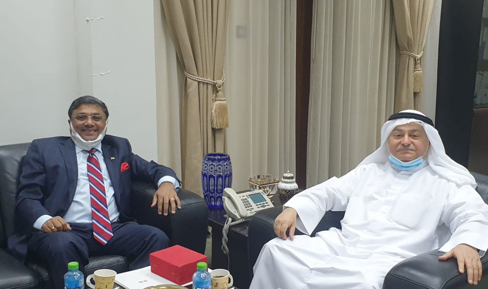 Ambassador met Kuwait Investment Authority head in a bid to promote "Invest India"