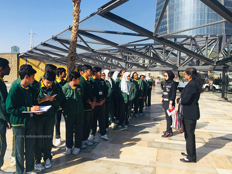 Kuwait Indian School organized Educational Trip to Al Shaheed Park