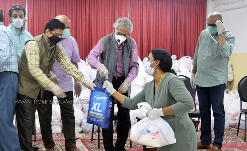 Indian ambassador distributes ICSG food kits in Jleeb