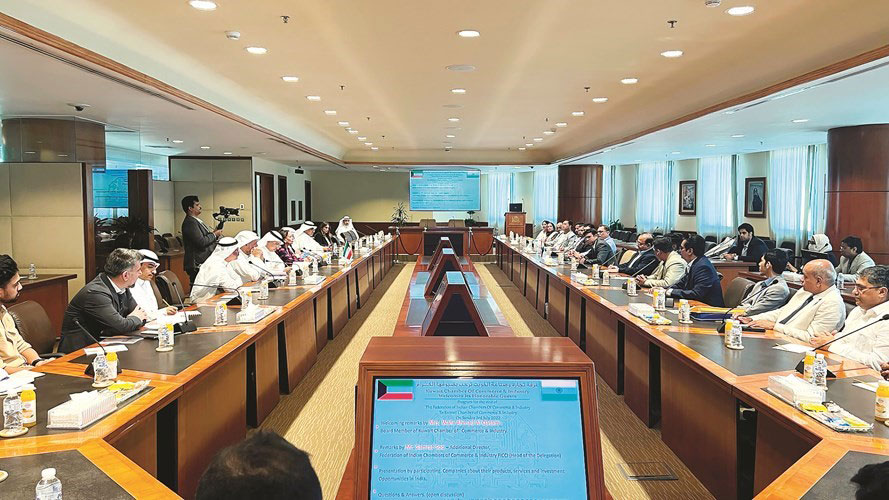 Indian business delegation held discussion with Kuwait Chamber of Commerce