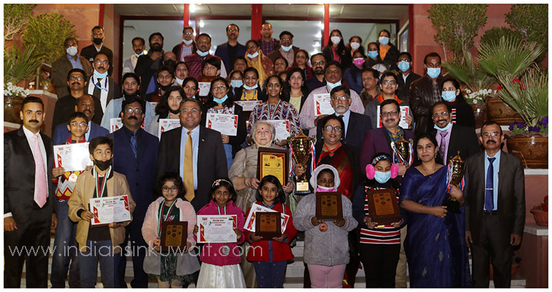 Bhavans Smart Indian School Kuwait wins the overall championship - second place - Niram 2021