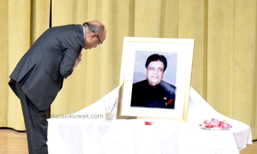 Indian community paid tribute to E. Ahmad