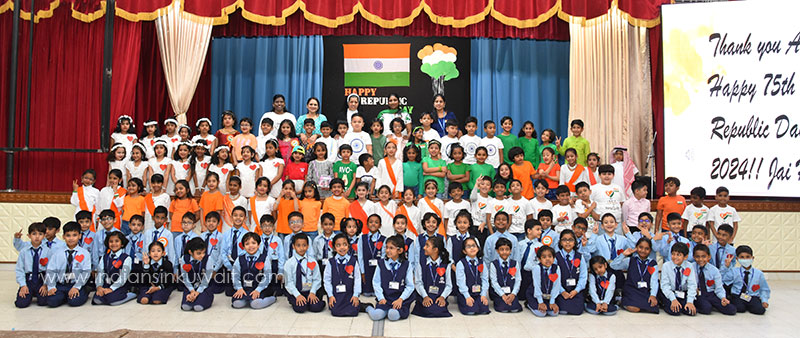 Carmel School conducted special assembly on Republic Day of India