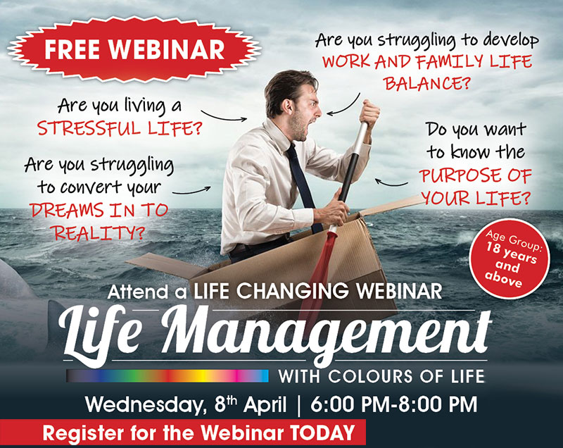 Free Webinar on Life Management on 8th April 2020