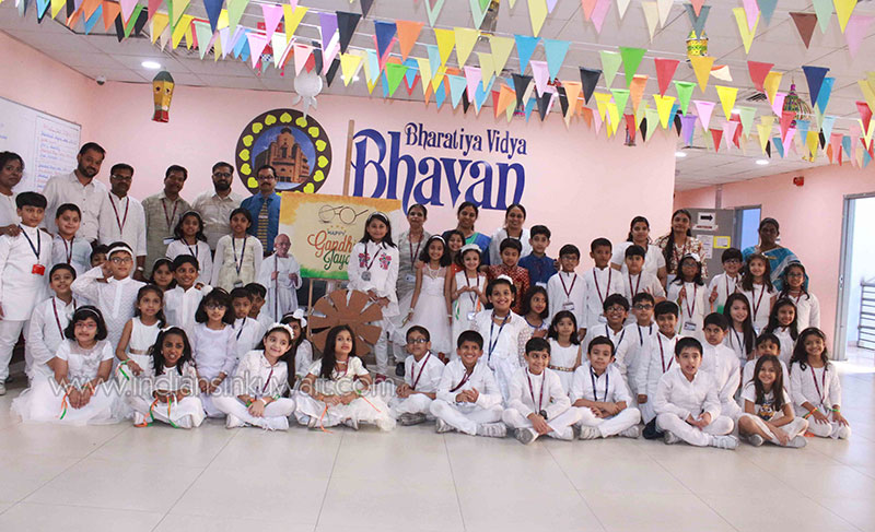 Bhavans Smart Indian School celebrates Gandhi Jayanthi