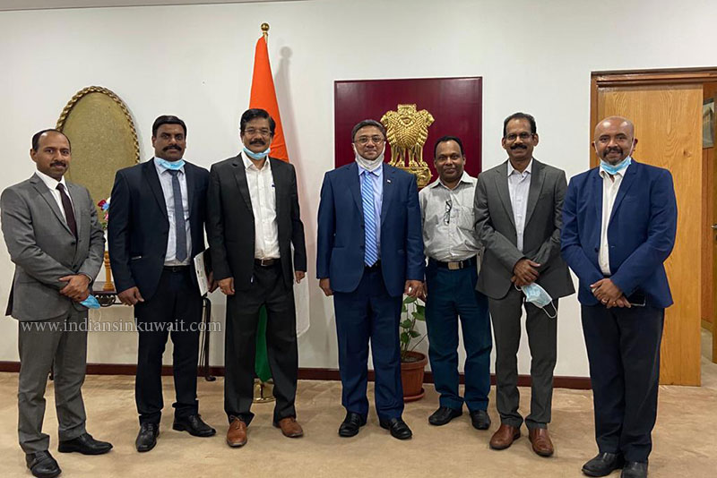 Saradhi Kuwait Officials met the Honorable Indian Ambassador to Kuwait, Mr. Sibi George 