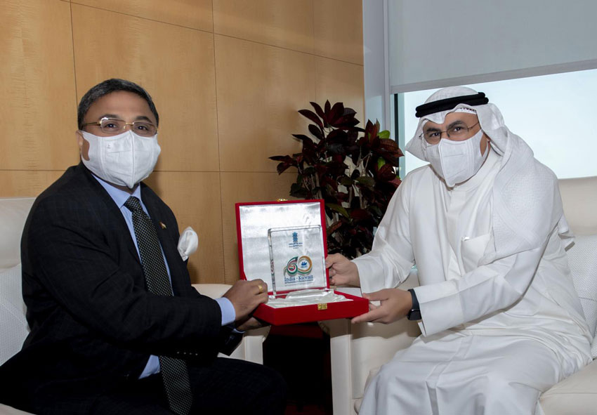 Ambassador discussed diaspora matters with Kuwait Minister   H.E. Dr Mohammad Abdullateef AlFares