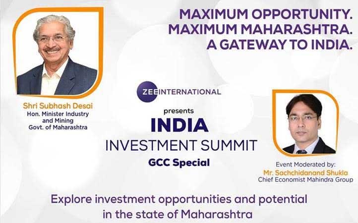 Attend GCC Special India Investment Summit today to explore the potential of Maharashtra