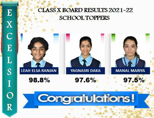 Excelsior Exuberance!!!! Carmel students excelled in CBSE Class X results