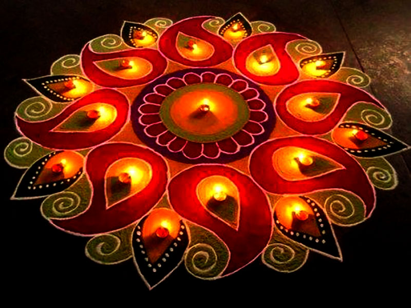 Symbolism within the Patterns and Colour of the Festival of Lights