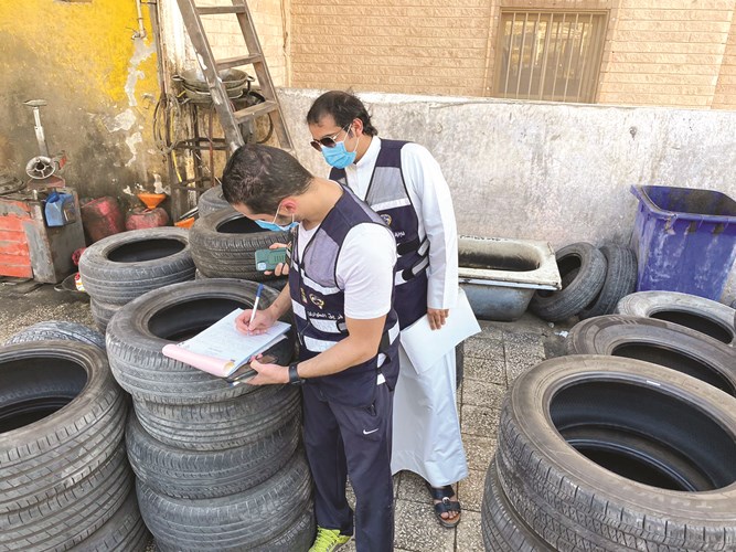 405 used tires confiscated