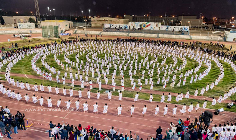 SMCA Kuwait creates history staging Mega  Margamkali with 876 dancers