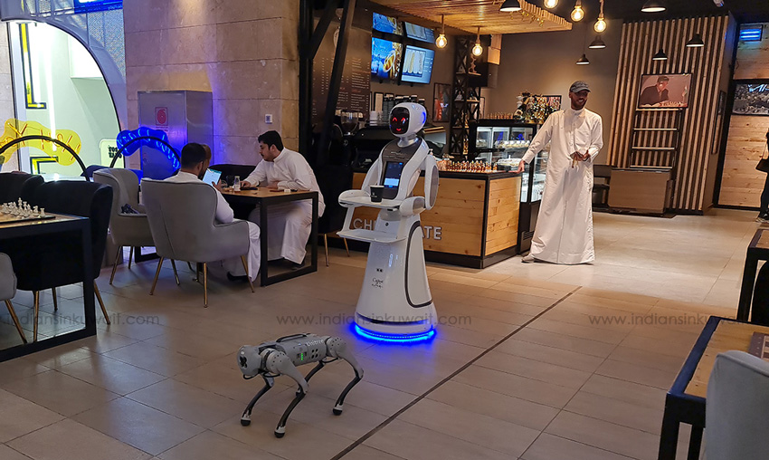 Checkmate Robot chess cafe in Kuwait