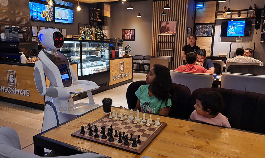 Checkmate Robot chess cafe in Kuwait