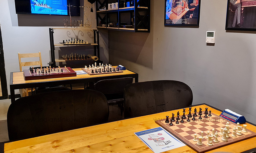 Checkmate Robot chess cafe in Kuwait