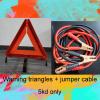 Jumper cable and warning triangle 