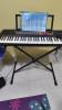 READY TO SELL  YAMAHA MUSIC KEYBOARD WITH STAND - PSR F50